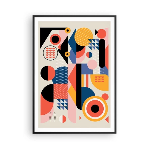 Affiche dans un cadre noir - Poster - Composition : jouer - 70x100 cm