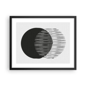 Affiche dans un cadre noir - Poster - Son alter ego - 50x40 cm