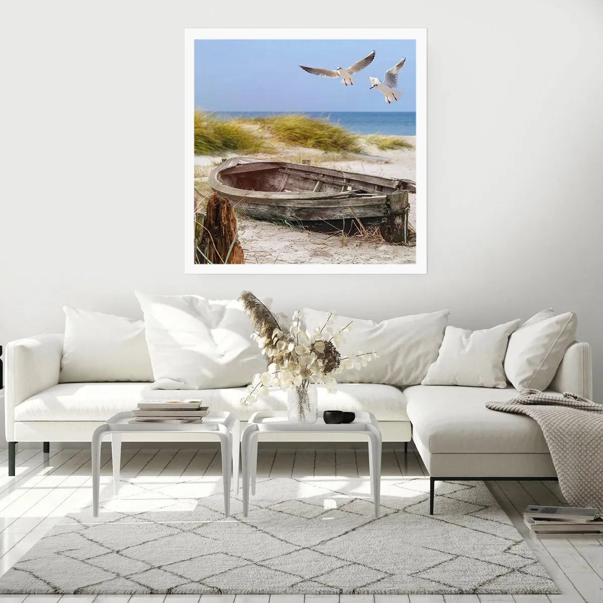 Affiche - Poster - Bain de vent - 60x60 cm