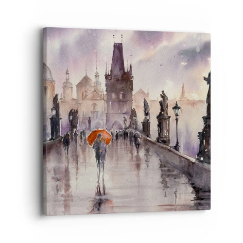 Impression sur toile - Image sur toile - Les gens ne changent pas - 30x30 cm