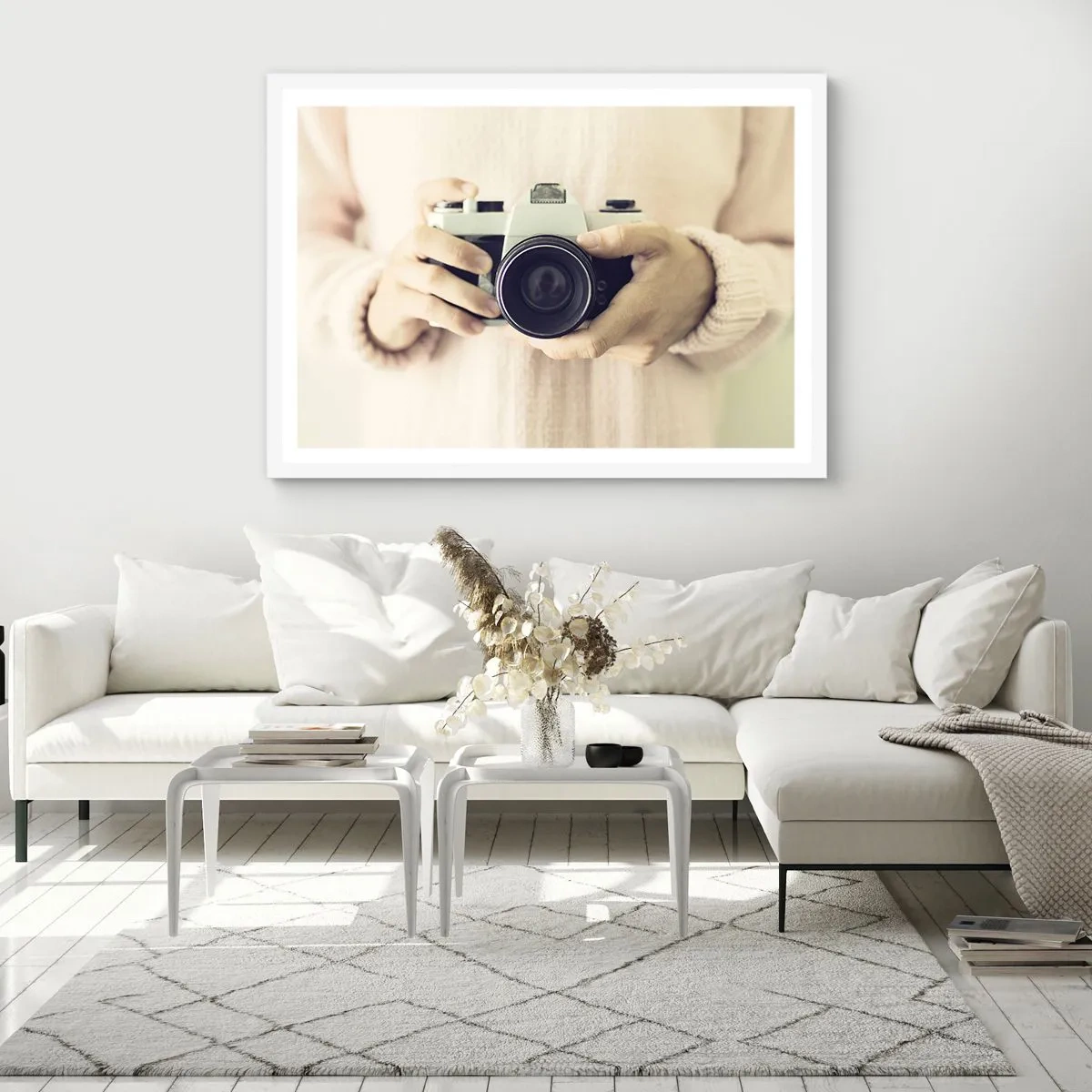 Affiche dans un cadre blanc - Poster - Pour voir plus ... - 91x61 cm