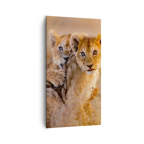 Impression sur toile - Image sur toile - Ne pas déranger! On s'amuse - 55x100 cm