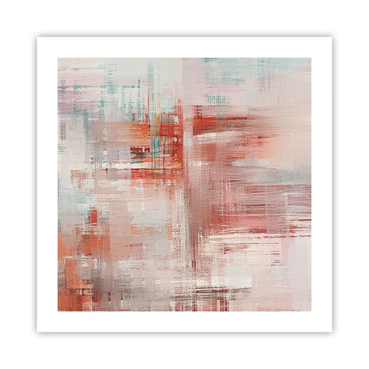Affiche - Poster - Brumeux. Mais rose - 50x50 cm