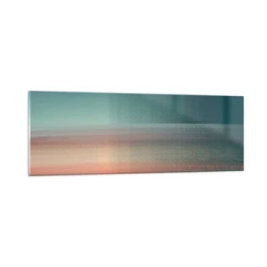 Impression sur verre - Image sur verre - Résumé : vagues de lumière - 90x30 cm