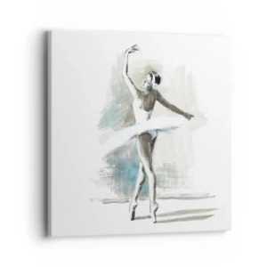 Impression sur toile - Image sur toile - Enchantement du cygne - 40x40 cm