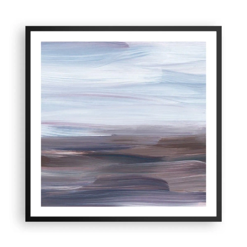 Affiche dans un cadre noir - Poster - Éléments : eau - 60x60 cm