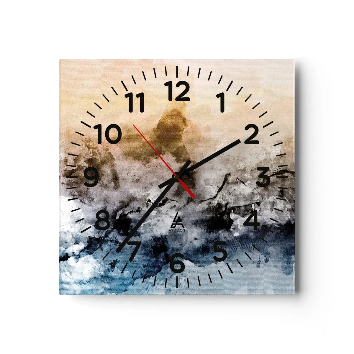 Horloge murale - Pendule murale - Noyé dans un nuage de brouillard - 40x40 cm