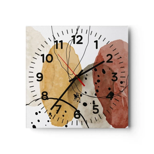 Horloge murale - Pendule murale - Léger et transparent comme l'air - 30x30 cm