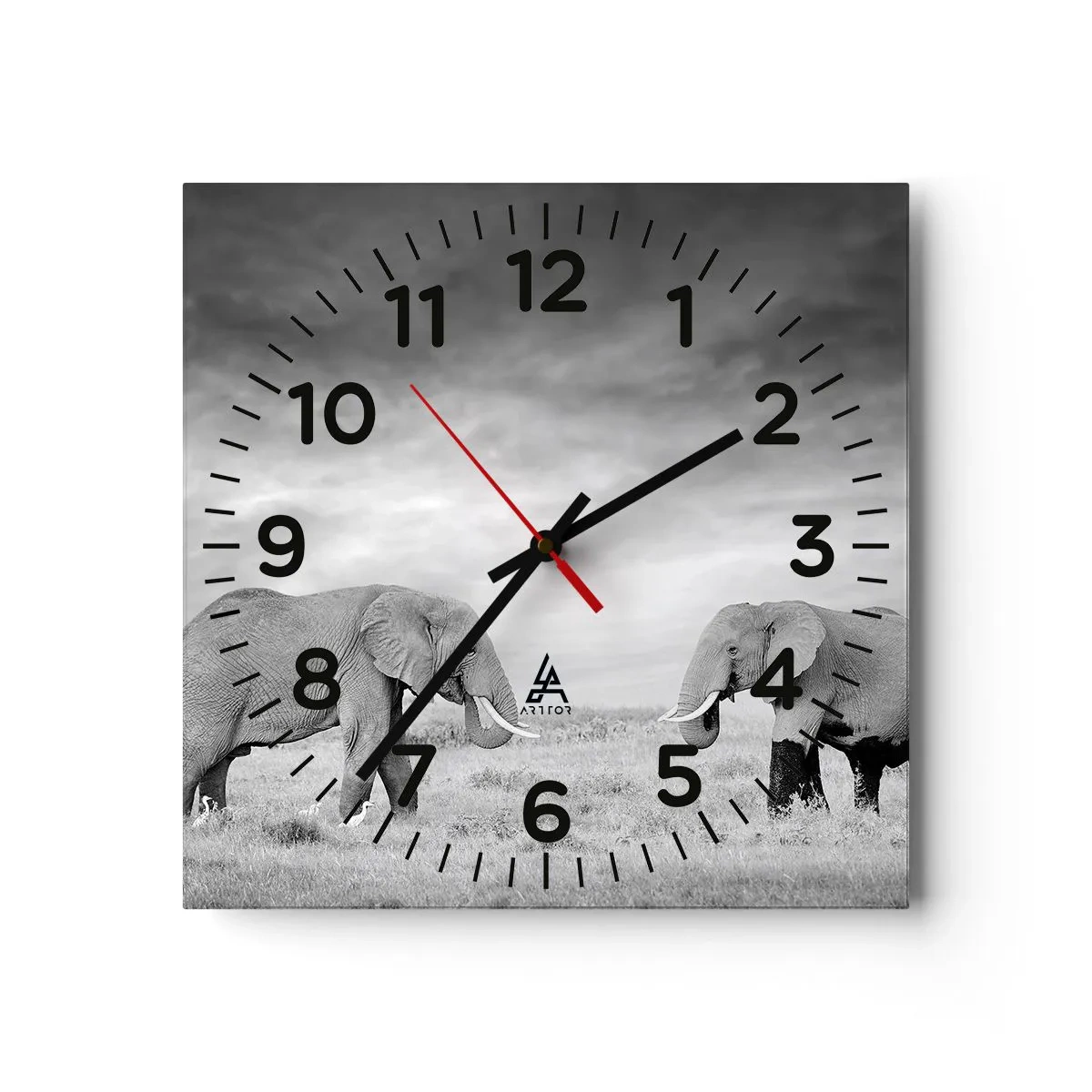 Horloge murale - Pendule murale - Le gris est beau - 30x30 cm