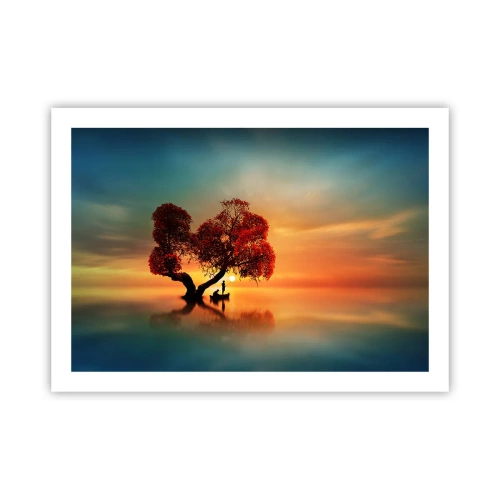 Affiche - Poster - Plénitude et éloignement sans monde - 70x50 cm