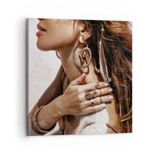 Impression sur toile - Image sur toile - Reine des plages sauvages - 70x70 cm