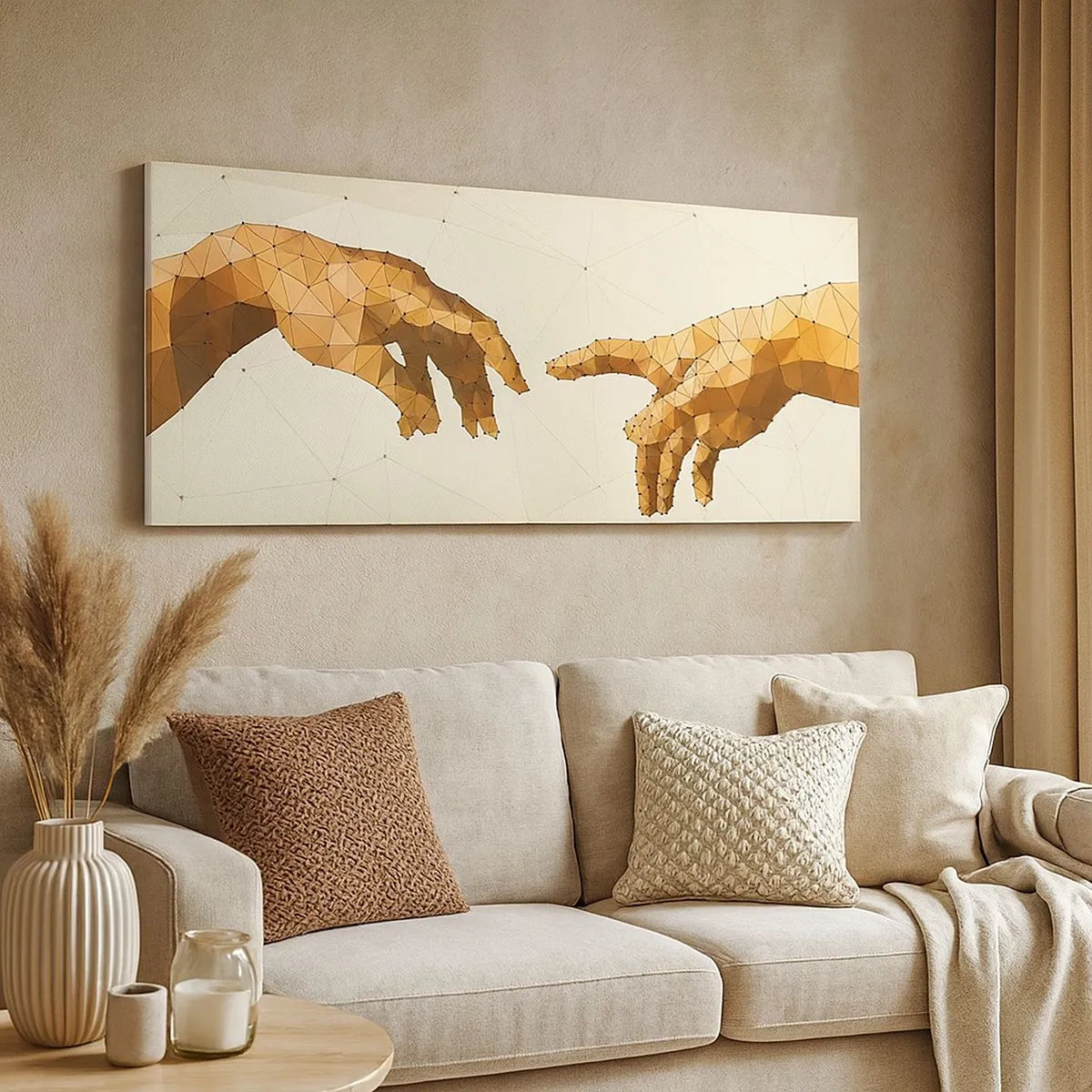 Impression sur toile - Image sur toile - Géométrie divine - 100x40 cm