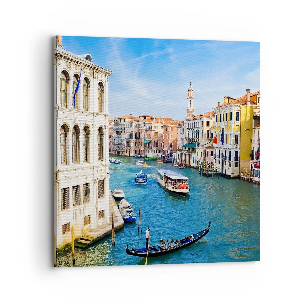 Impression sur toile - Image sur toile - Trafic de rue unique au monde - 70x70 cm