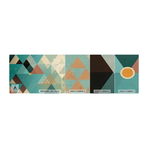 Échantillon de Papier Peint Premium Canvas - Unité de la multiplicité, multiplicité de l'unité - Abstraction, Morceau, Modèle moderne - 100x30 cm