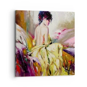 Impression sur toile - Image sur toile - Entre les lèvres et le bord de la tasse - 70x70 cm