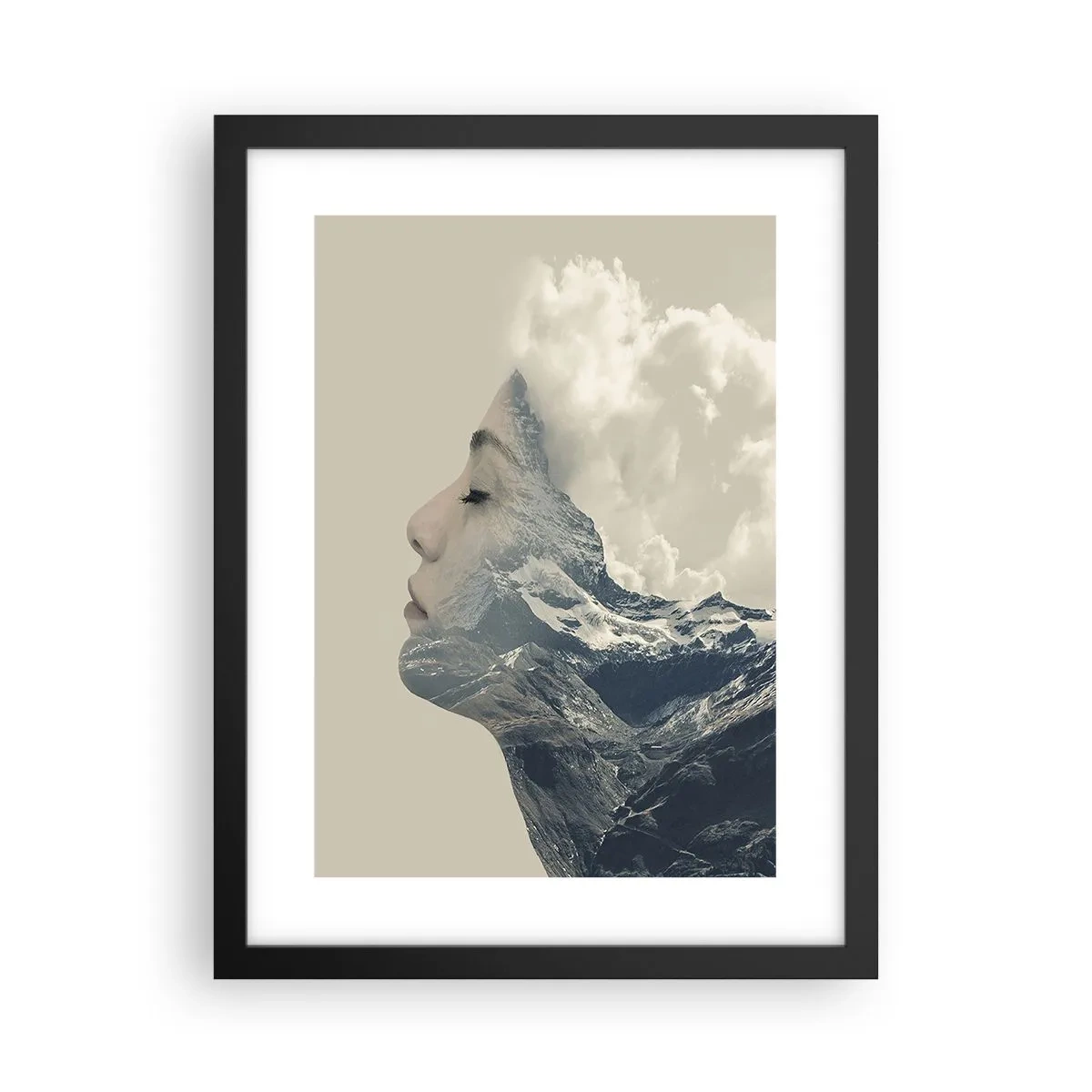 Affiche dans un cadre noir - Poster - La beauté des éléments - 30x40 cm