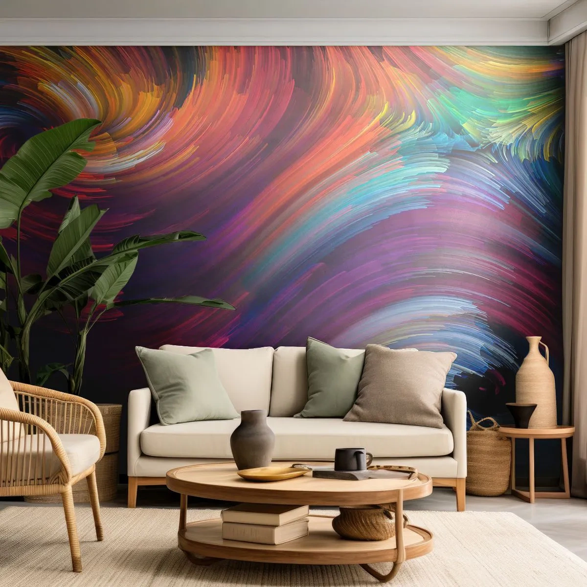Papier Peint Photo Standard Eco - Le début d'un nouveau monde - Abstraction, Morceau, Modèle moderne - 400x280 cm