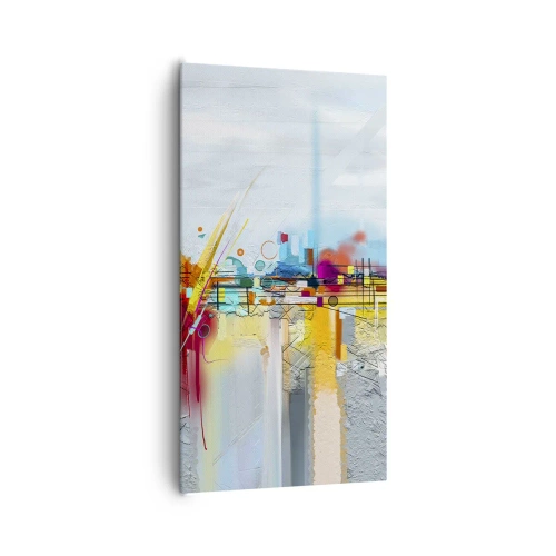 Impression sur toile - Image sur toile - Pont de joie sur le fleuve de la vie - 65x120 cm