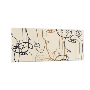 Impression sur verre - Image sur verre - Portrait multiplié - 100x40 cm