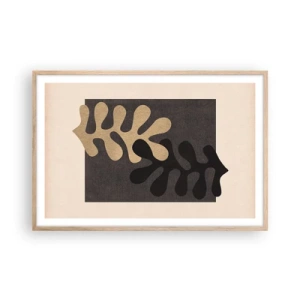 Affiche dans un chêne clair - Poster - Absence et complément - 91x61 cm