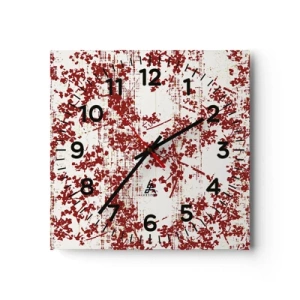 Horloge murale - Pendule murale - Comme un calicot ancien - 40x40 cm