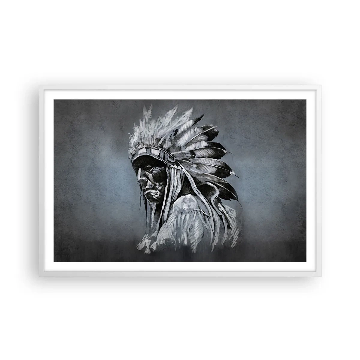 Affiche dans un cadre blanc - Poster - Retour aux sources - 91x61 cm