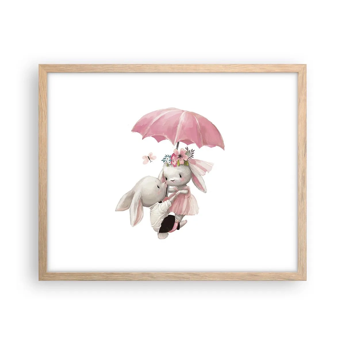 Affiche dans un chêne clair - Poster - C'est ça l'amour - 50x40 cm