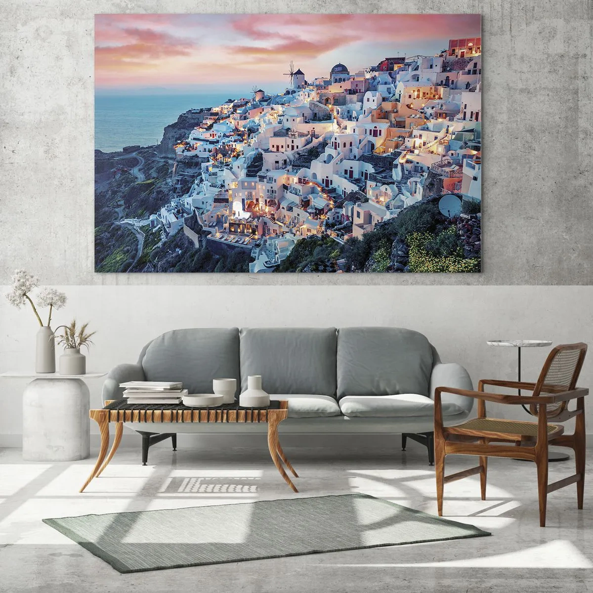 Impression sur verre - Image sur verre - Vos grandes vacances en Grèce - 70x50 cm