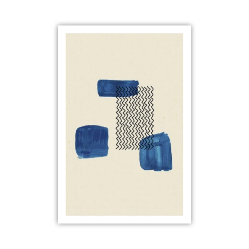 Affiche - Poster - Quatuor abstrait - 61x91 cm