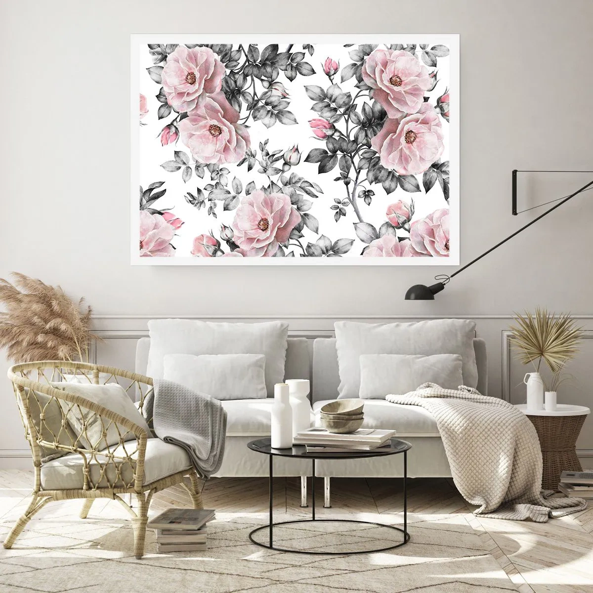 Affiche - Poster - Se perdre dans les fleurs des roses - 40x30 cm
