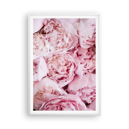 Affiche dans un cadre blanc - Poster - Caliné et parfumé - 70x100 cm