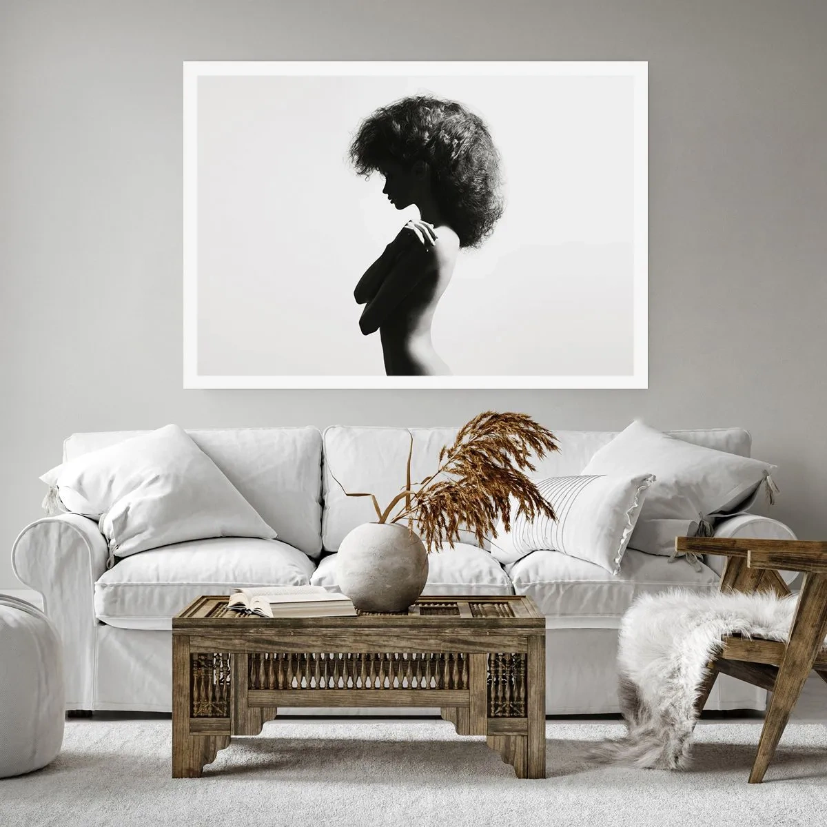 Affiche - Poster - Comme une fleur au bout d'une fine tige - 70x50 cm