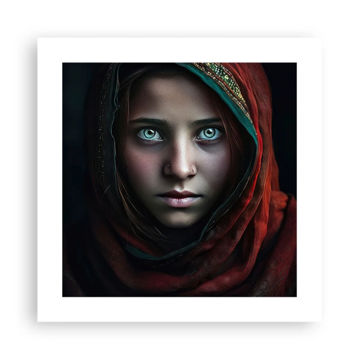 Affiche - Poster - Princesse orientale - 40x40 cm
