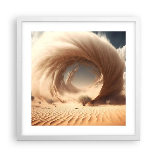 Affiche dans un cadre blanc - Poster - Portail ouvert - 40x40 cm