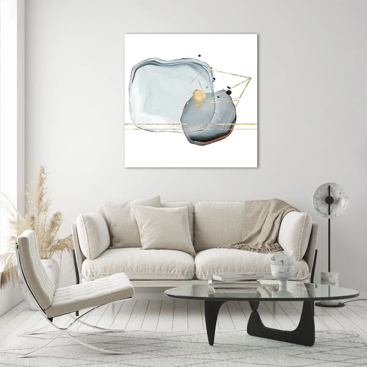 Impression sur verre - Image sur verre - Etude des gouttes - 40x40 cm