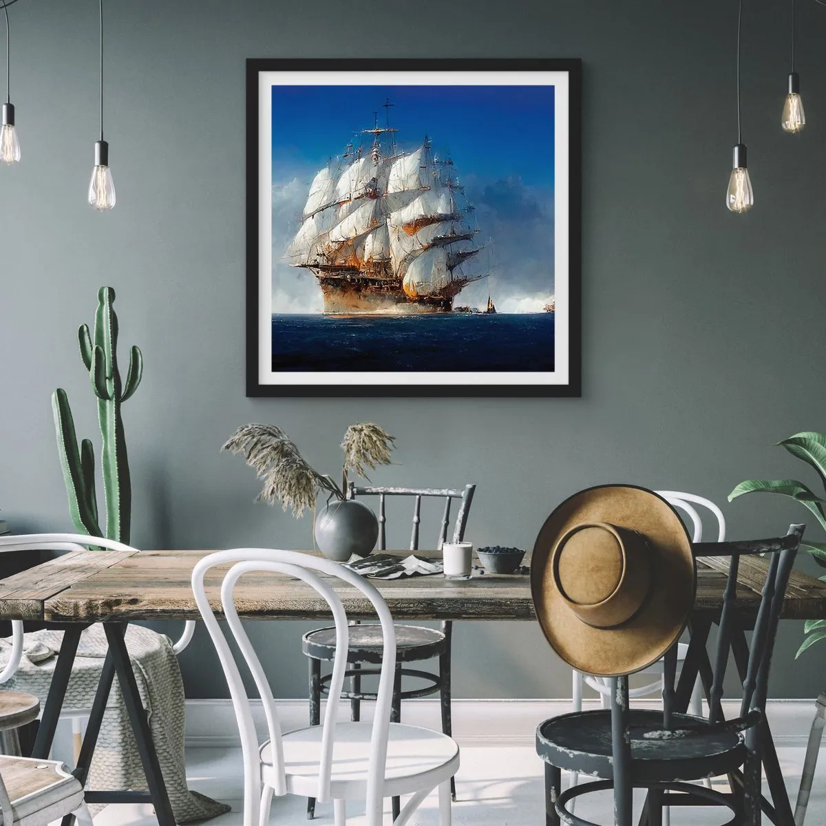 Affiche dans un cadre noir - Poster - La grande gloire ! - 50x50 cm