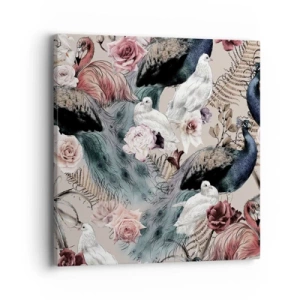 Impression sur toile - Image sur toile - Dans un jardin de palace - 40x40 cm