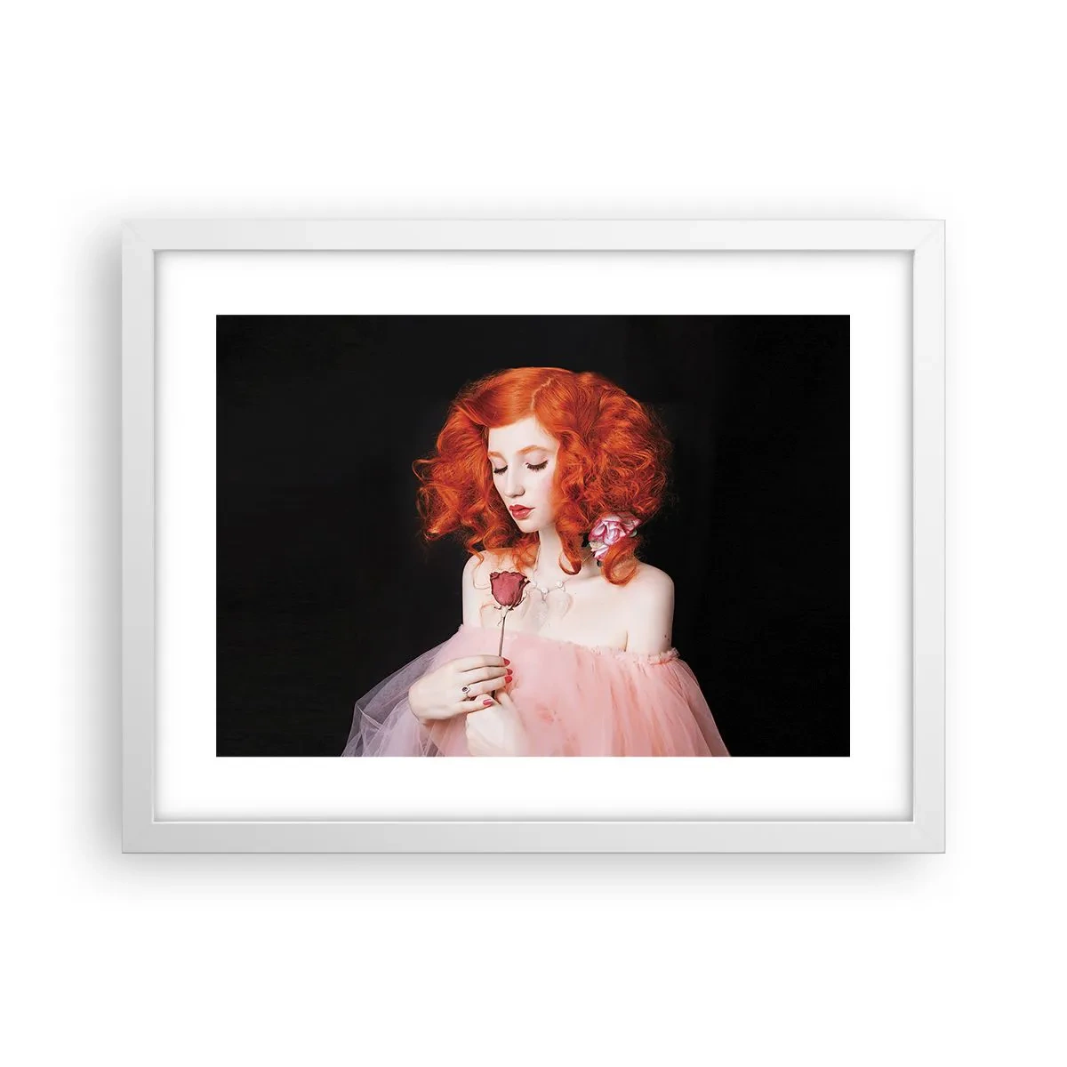 Affiche dans un cadre blanc - Poster - De style baroque - 40x30 cm