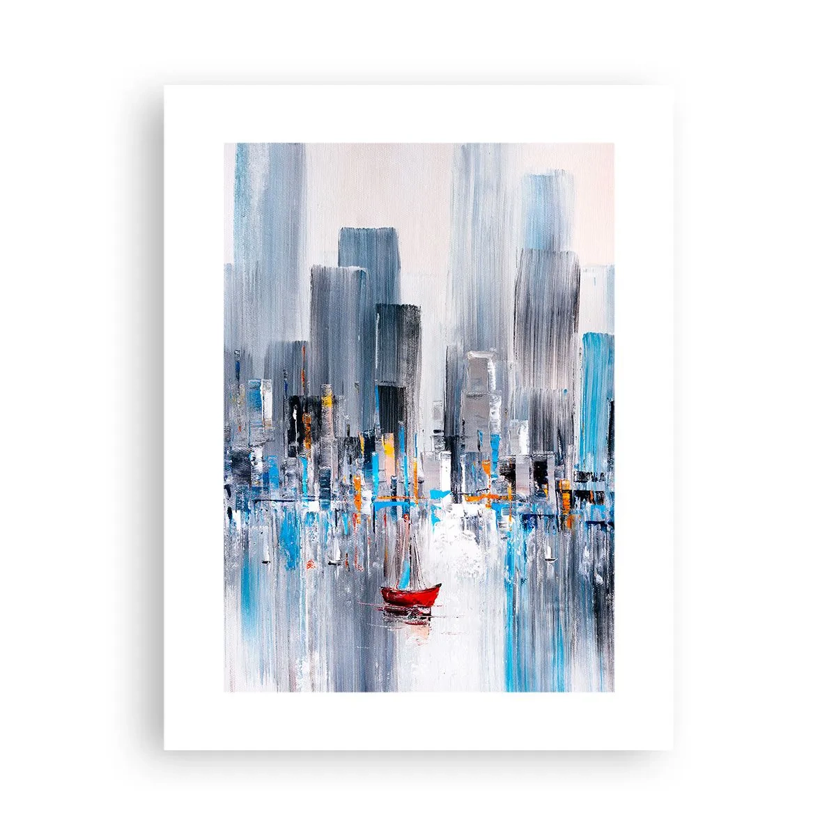 Affiche - Poster - Une métropole au bord de la baie - 30x40 cm