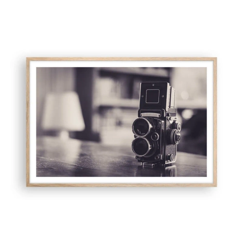 Affiche dans un chêne clair - Poster - La magie de la photographie ancienne - 91x61 cm