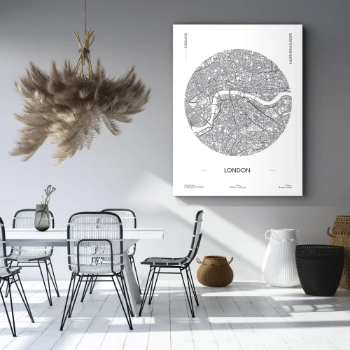 Impression sur toile - Image sur toile - Anatomie de Londres - 65x120 cm