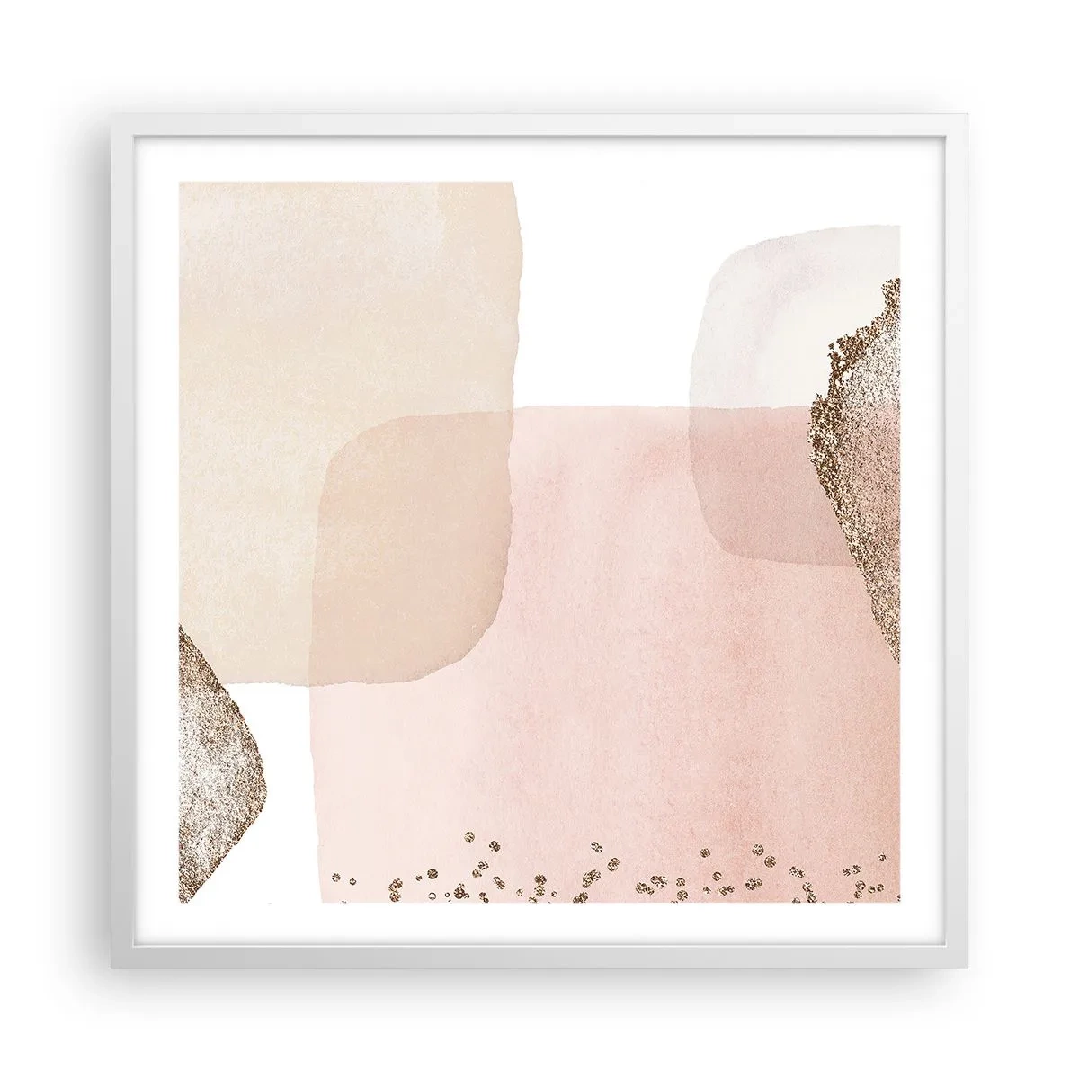 Affiche dans un cadre blanc - Poster - Regard à travers la couleur - 60x60 cm