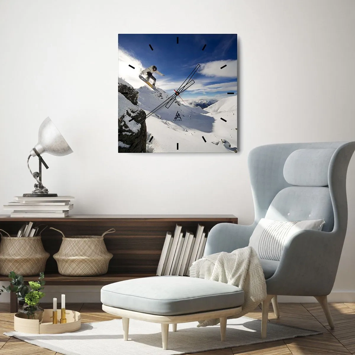 Horloge murale - Pendule murale - Liberté sans limite - 40x40 cm