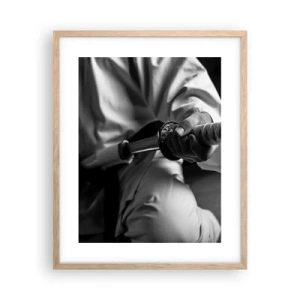 Affiche dans un chêne clair - Poster - Âme de guerrier - 40x50 cm