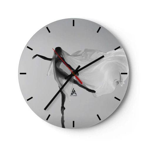 Horloge murale - Pendule murale - Légèreté et grâce - 40x40 cm