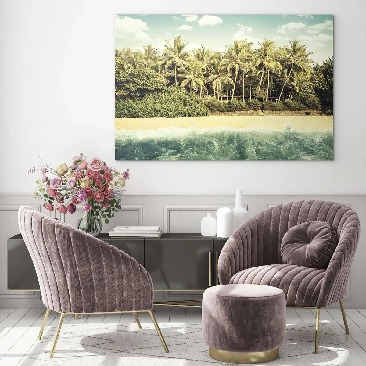 Impression sur verre - Image sur verre - Peut-être ici? - 70x50 cm