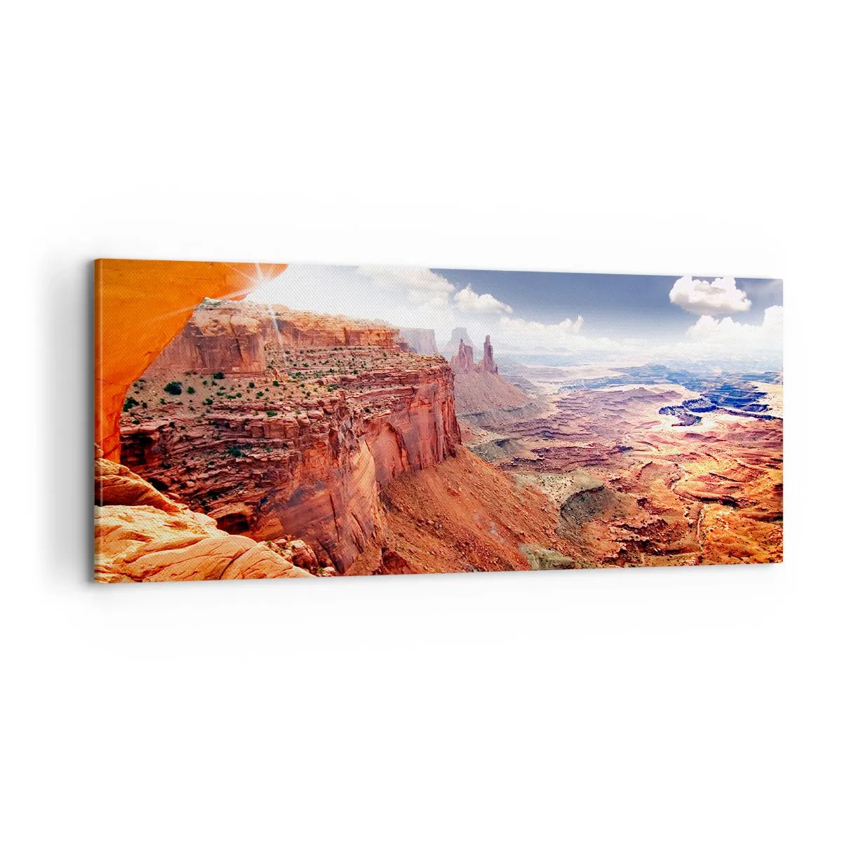 Impression sur toile - Image sur toile - Sculpté par la nature elle-même - 100x40 cm