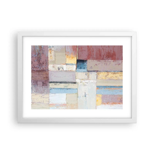 Affiche dans un cadre blanc - Poster - Le calme de la géométrie - 40x30 cm
