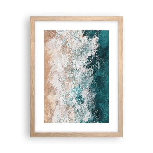 Affiche dans un chêne clair - Poster - Histoires de la mer - 30x40 cm