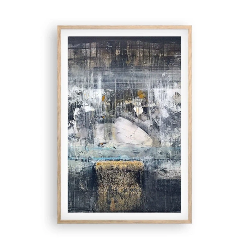 Affiche dans un chêne clair - Poster - Comme sur la glace, comme après décembre - 61x91 cm